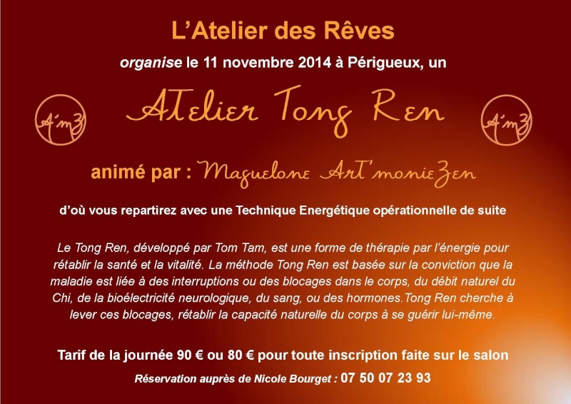 Dates de transmission de la pratique du Tong Ren par Maguelone 10714110