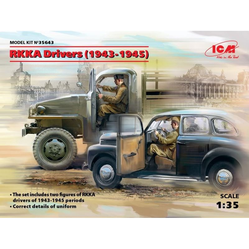 NEWS ICM - Nr. 35643 - 1:35 RKKA Drivers 1943-1945  Icm-3510
