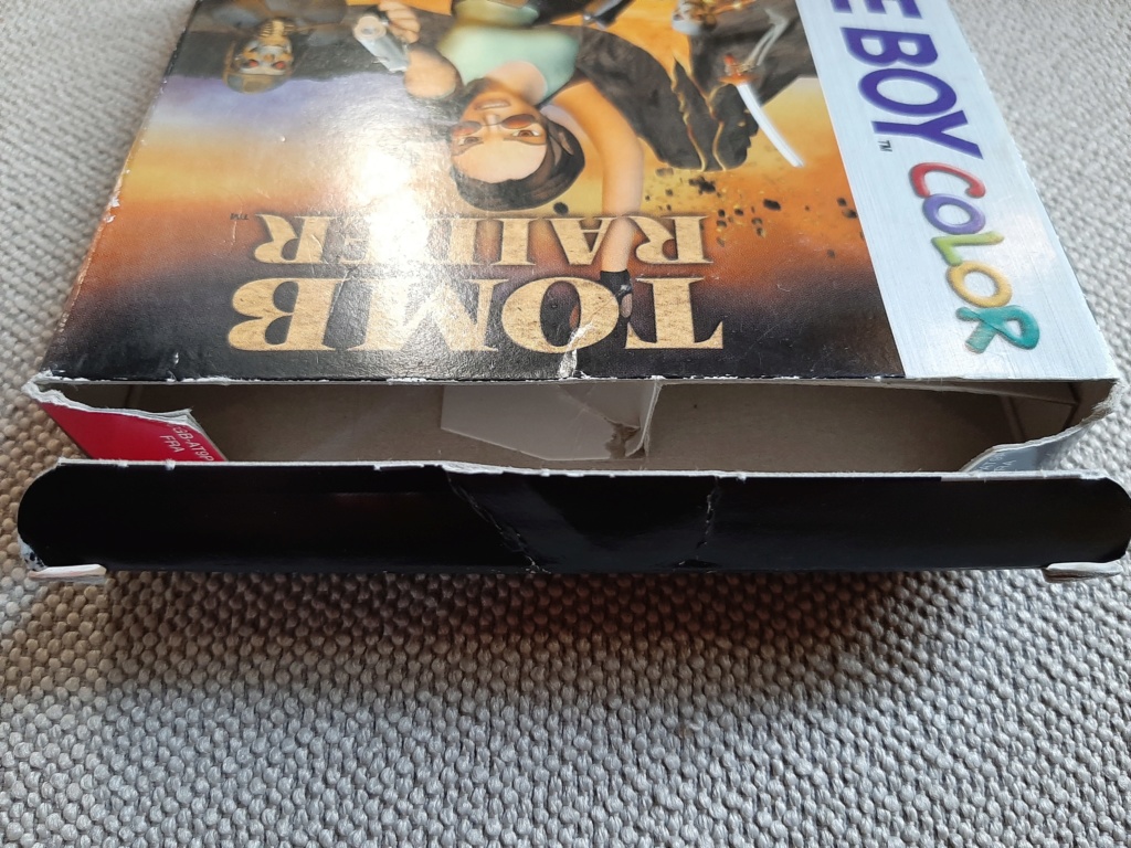 Doute sur authenticité boite de jeu Tomb Raider Game Boy Color 20200311