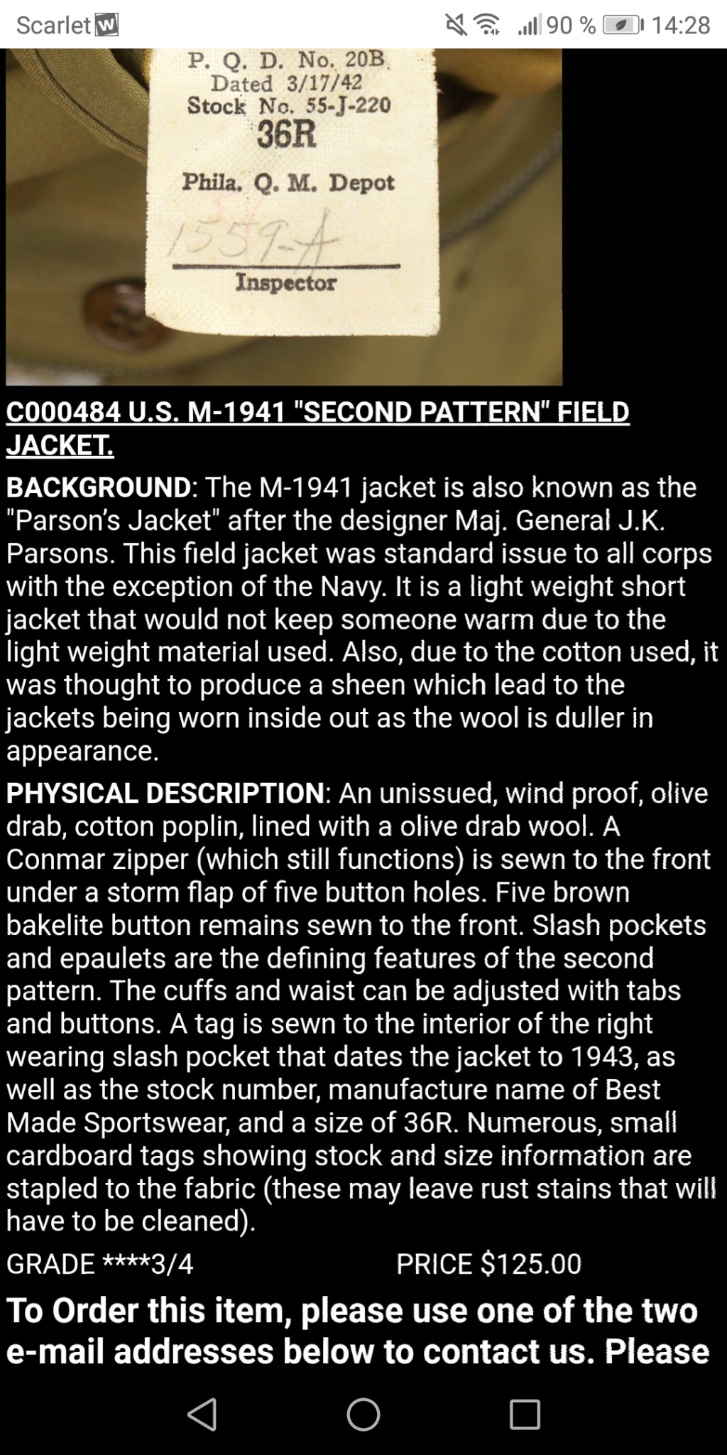 insigne de veste M41 et Ike jacket  Screen13