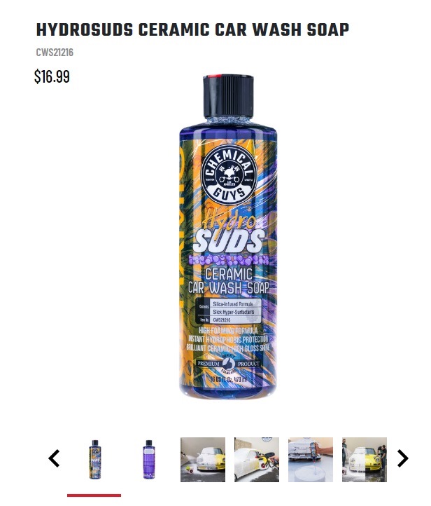 Chemical Guys HYDRO CHARGE CERAMIC SPRAY COATING Suds10