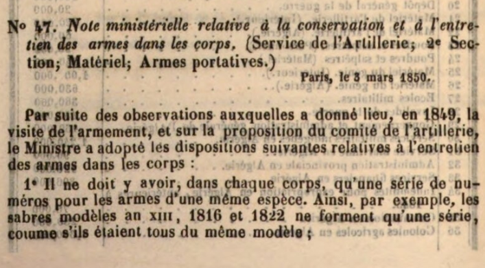 Sabre An XIII avec lame de 1827 1850-110