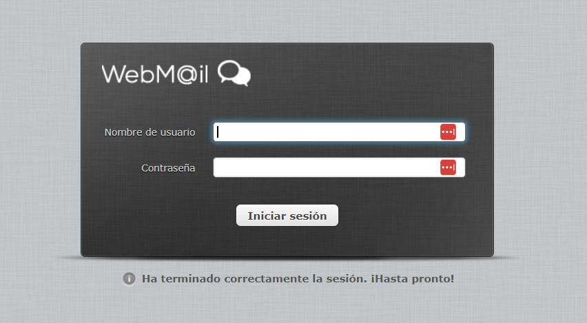 No funciona servicio de correo Webmail[Ticket #19971] 2023-410