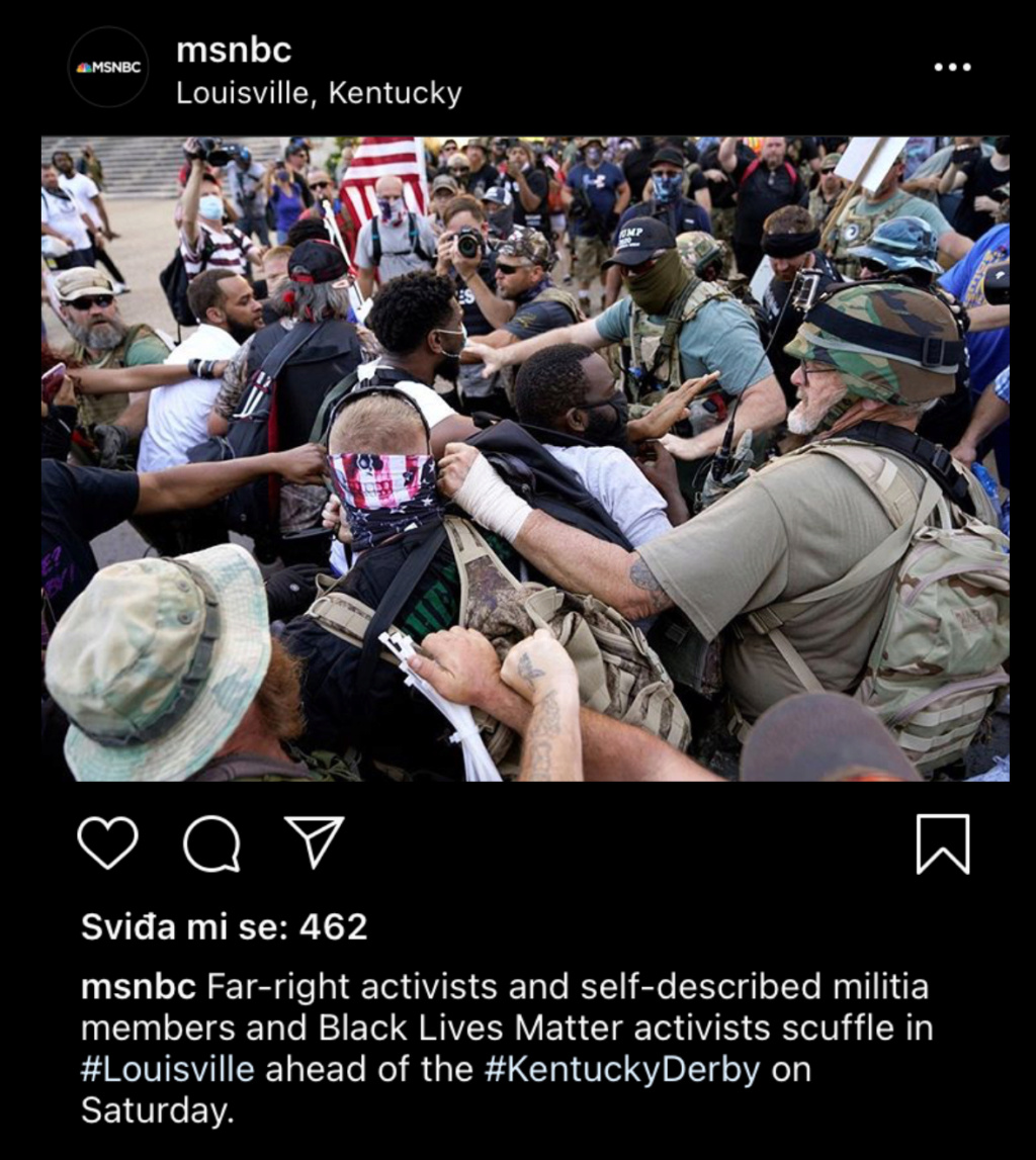Kentucky: Sukobi BLM/Antifa sa MAGA militia 513e4a10