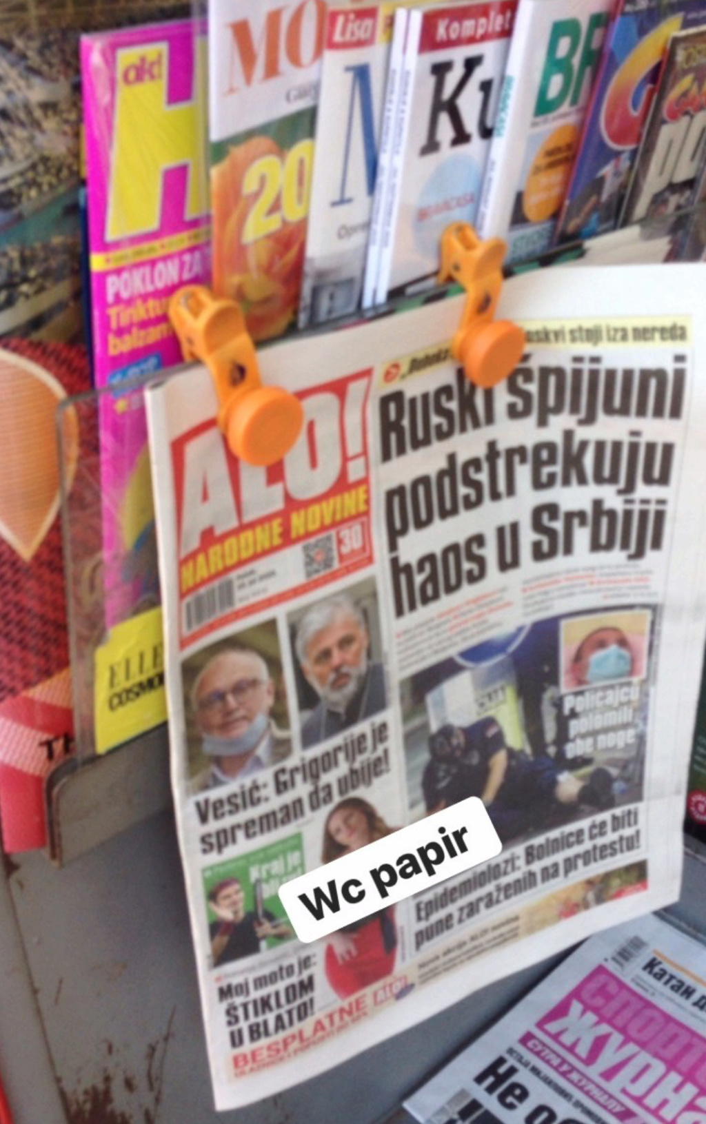 Vučićevi tabloidi: za proteste krivi Rusi 54e86410