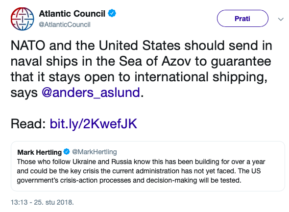 Atlantski Savjet: NATO mora poslati brodove u Azovsko more  Slika101