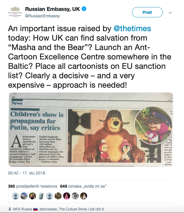 Londonski Times: Maša i Medvjed su ruska propaganda Slika_90