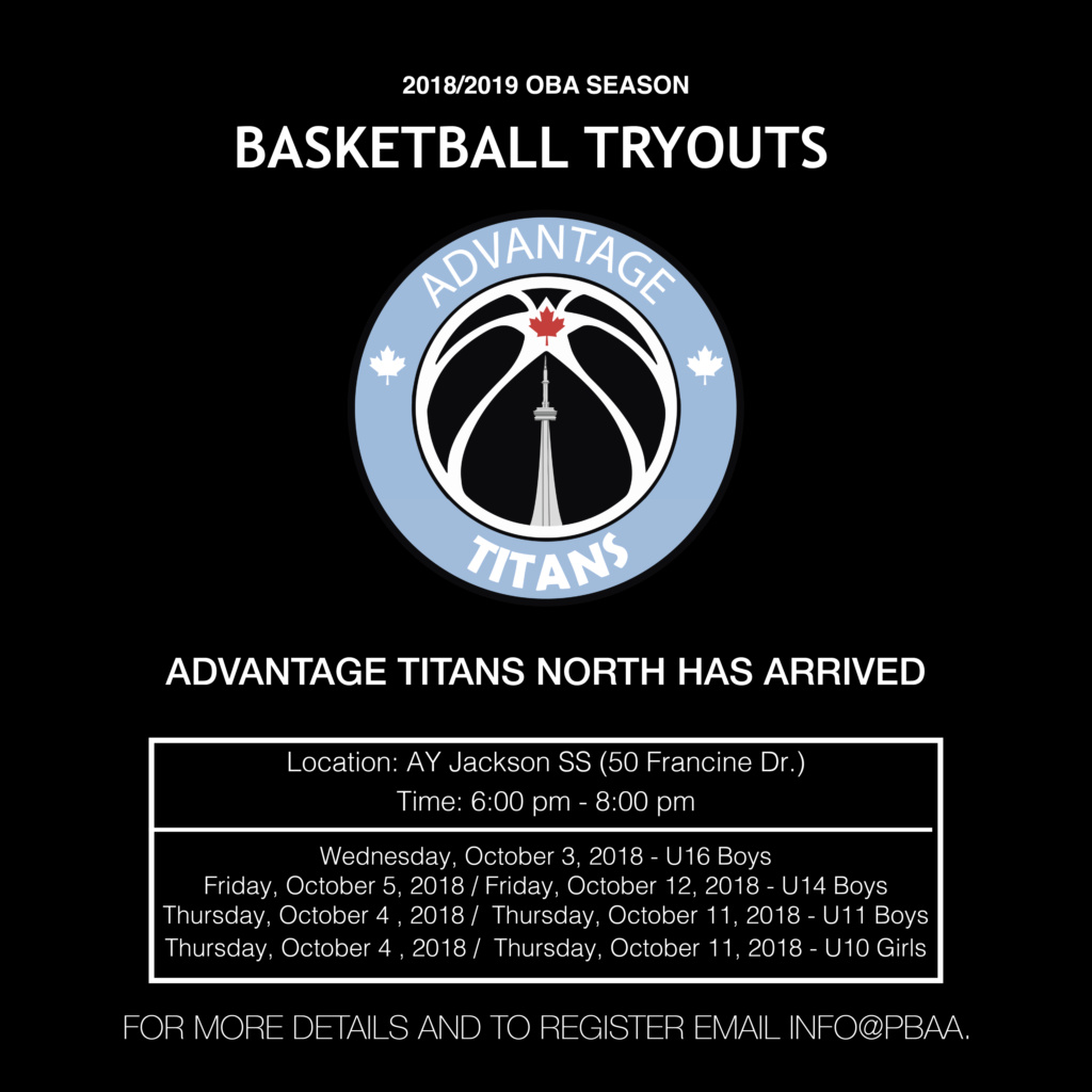 Advantage Titans North (Toronto) U11 Boys Tryout  Advant11