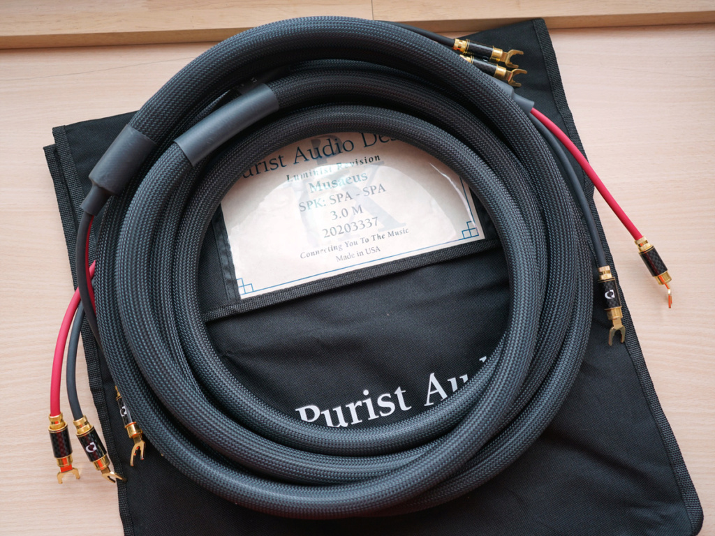 [SOLD] Purist Audio Design - Musaeus Luminist Revision Speaker Cable Mu_0110