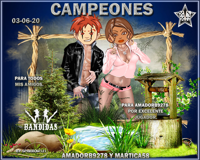 03/07/2020 (NOCTURNO) CAMPEONES : AMADORB9278 Y MARTICA58 -  SUBCAMPEONES : WANVA Y MILAGROS2011 0306no10