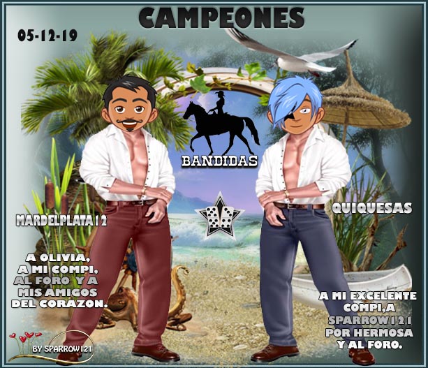05/12/2019 CAMPEONES: QUIQUESAS Y MARDELPLATA12  -  SUBCAMPEONES: MIGUELC84 Y JOSEMAPE Camp0515