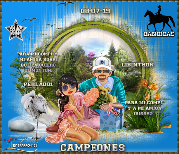 08/07/2019 CAMPEONES: LIBINTHON Y PERLLA001 - SUBCAMPEONES: ANAGVLC Y KIKI521 Camp0812