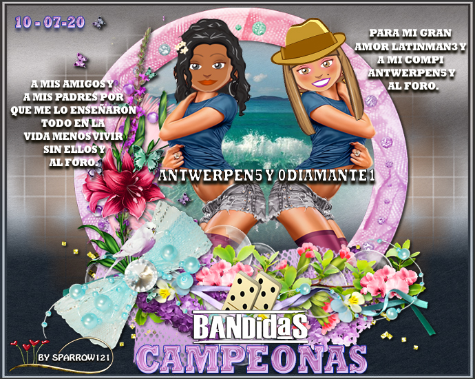 10/07/2020 CAMPEONAS : ANTWERPEN5 Y 0DIAMANTE1 -  SUBCAMPEONES : ALECLEJIN Y TODOSOMOS54 Campde10