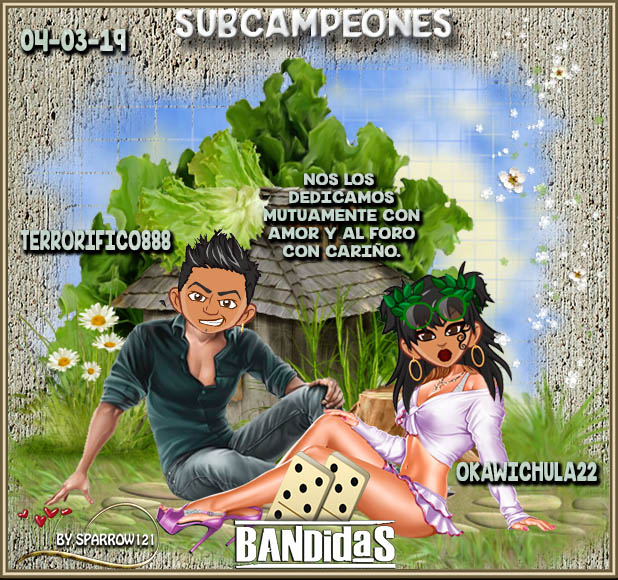 04/03/2019 CAMPEONES : CARMENCITA2010 Y JOSES83266 - SUBCAMPEONES : OKAWICHULA22 Y TERRORIFICO888 Sub04011