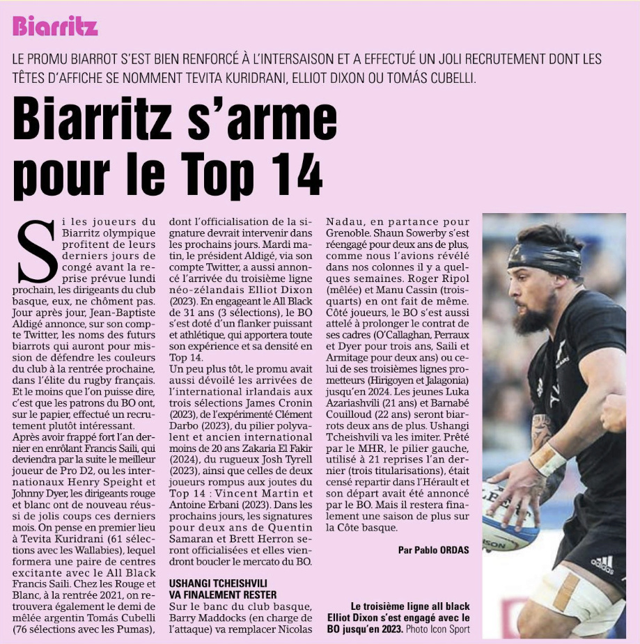 Top 14 - 1ère journée : Biarritz / UBB  Capt1388