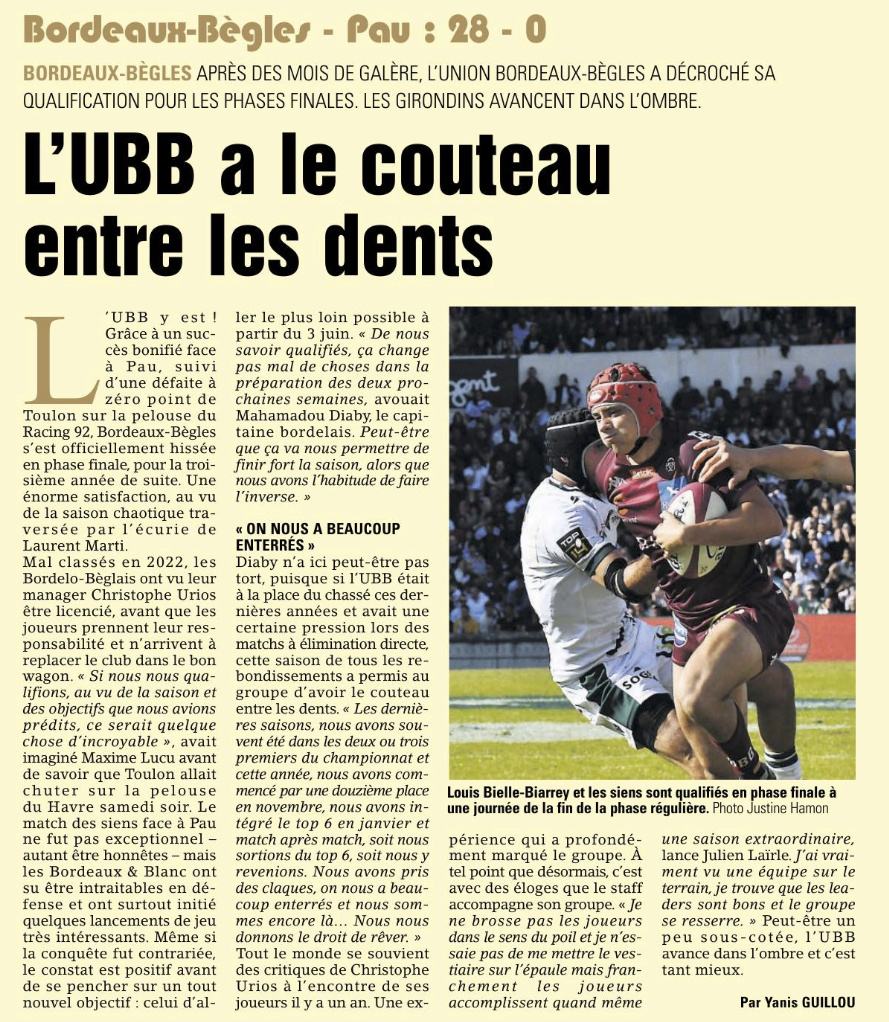 25ᵉ journée : UBB / PAU - Page 15 Capt2950