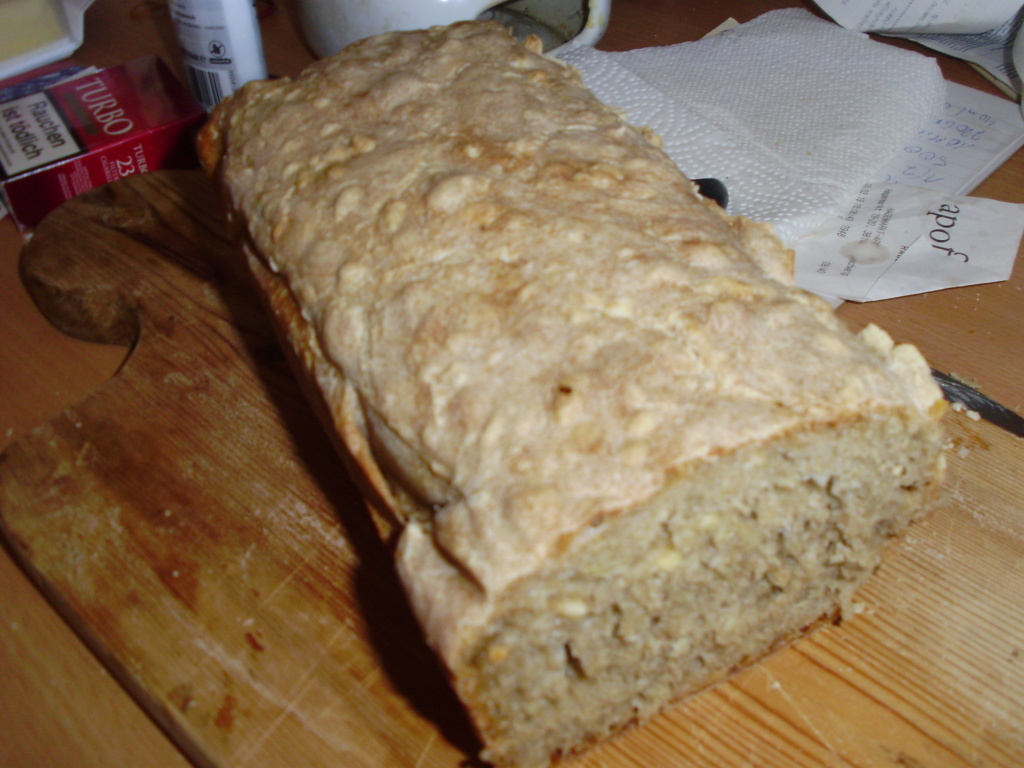 Dinkel - Roggenbrot mit Sonnenblumenkernen selber backen P8200110