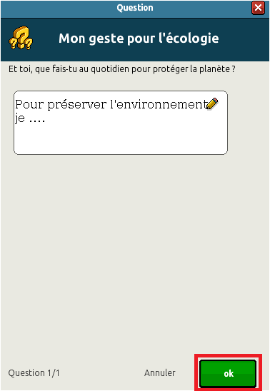 Concours - Un geste au quotidien pour préserver la planète ! H210