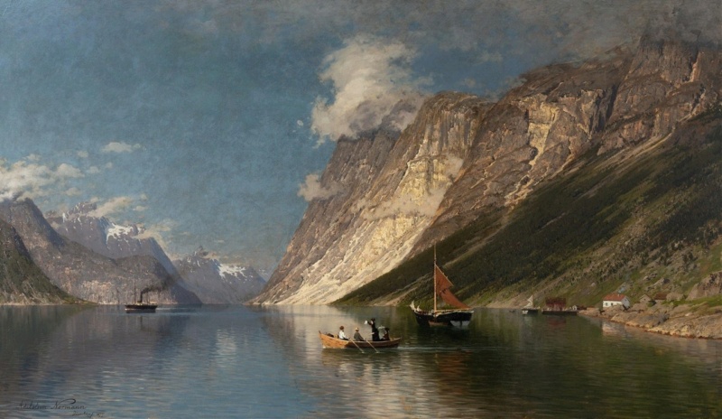 Эйлерт Адельстен Норман (Eilert Adelsteen Normann, 1848-1918) — норвежский художник-пейзажист. Phot3927