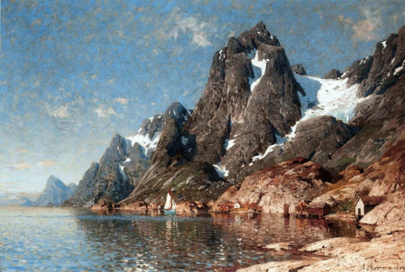 Эйлерт Адельстен Норман (Eilert Adelsteen Normann, 1848-1918) — норвежский художник-пейзажист. Phot3930