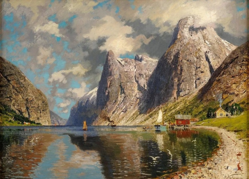 Эйлерт Адельстен Норман (Eilert Adelsteen Normann, 1848-1918) — норвежский художник-пейзажист. Phot3935