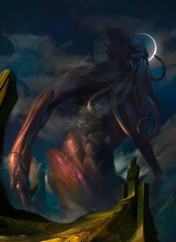 Ктулху - огромное существо, сочетающее в себе черты осьминога, дракона и человека. Phot4783