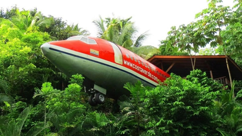 Архитектор превратил заброшенный Boeing 727 в классный домик на дереве в джунглях Коста-Рики Phot5931