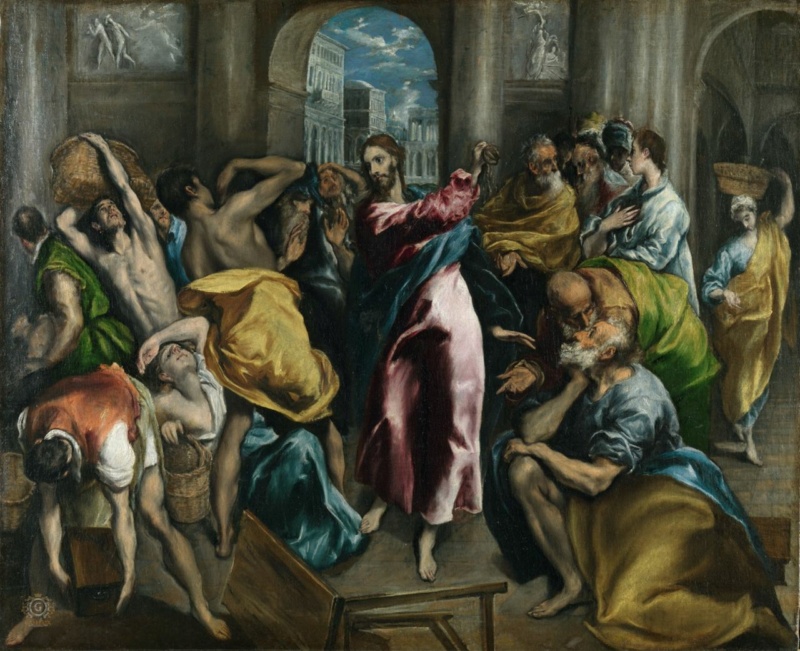 Знакомимся с картиной: «Изгнание торгующих из храма»  Эль Греко  1600 Phot7201