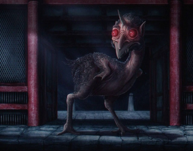 Оммораксы - птицеподобные монстры с черными перьями, яркими, горящими глазами и страшным человеческим лицом. Phot8108