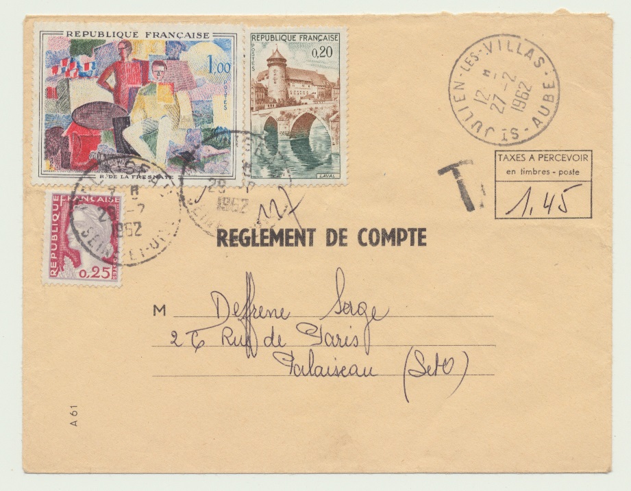 Taxes à percevoir en timbres-poste Tablea10