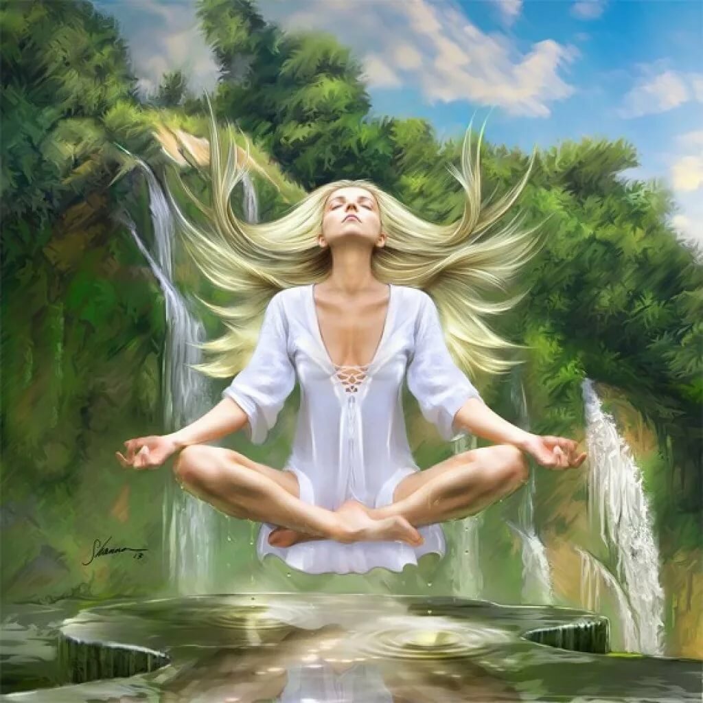 Волшебная медитация. Йогиня Матушка Славянская богиня. Женщина в гармонии. Внутренняя Гармония женщины. Гармония и счастье.