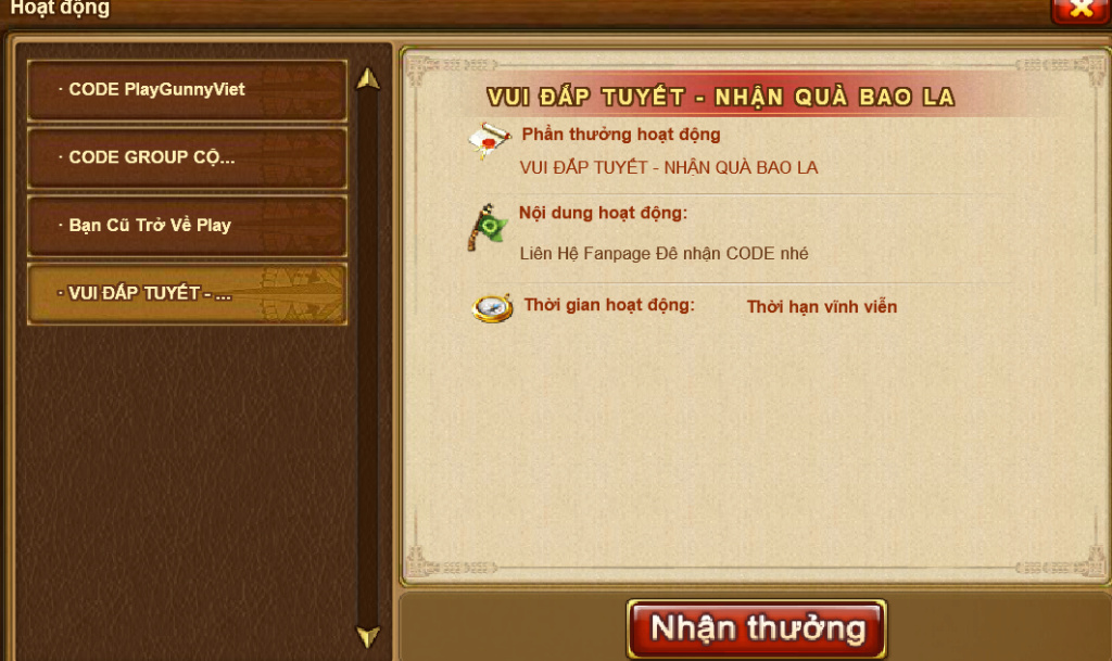 【BIG UPDATE PLAY GUNNYVIỆT 12/12/2021】1.0.0.9 【VUI ĐẮP TUYẾT - NHẬN QUÀ BAO LA】 26631510