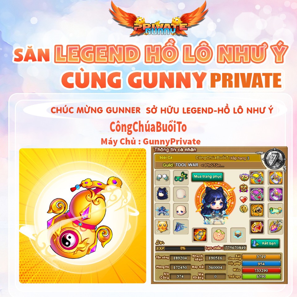 Chúc Mừng Các Gunner GunnyMerry Sở Hữu LEGEND-Hồ Lô Như Ý 31709010