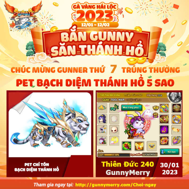 GunnyMerry Lộ Diện Thợ Săn Gà Tiếp Theo Thu Phục Thánh Hổ 5 32789110