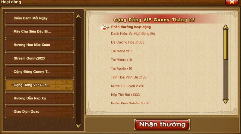 Gunny55 【TẶNG CODE GROUP CỘNG ĐỒNG VIP GUNNY PC THÁNG 3 CHO GUNNER SIÊNG NĂNG TƯƠNG TÁC】 33477310