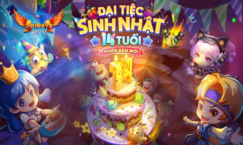 MỪNG SỰ KIỆN SINH NHẬT 14 TUỔI GunnyPrivate.VN Chính thức: 10:00 T7 15/07 400111