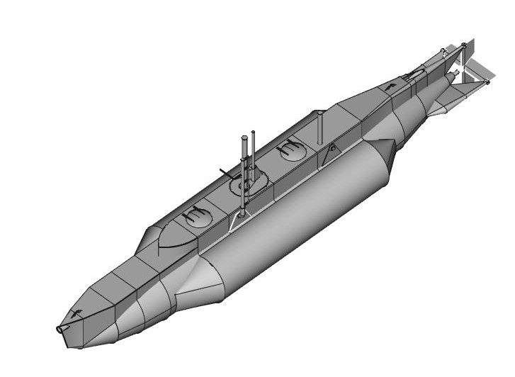 WW2 mini sub build X-clas10