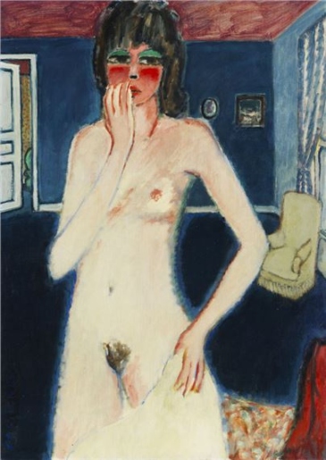 Mujer desnuda en la pieza azul. Jean Pierre Cassigneul Jean_p10