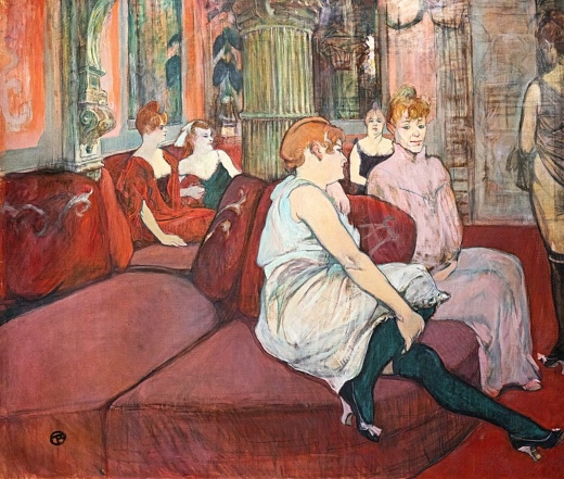 Salón de la Rue des Moulins.Toulouse-Lautrec Lautru10