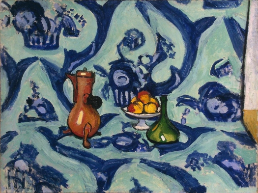 "Bodegón con mantel". Henri Matisse Matiss10