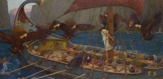 Ulises y las sirenas. John William Waterhouse Ulises10