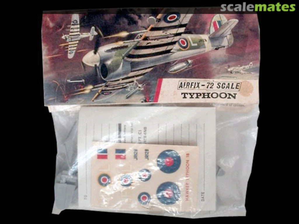 * 1/72    Hawker Typhoon     Airfix 13009810