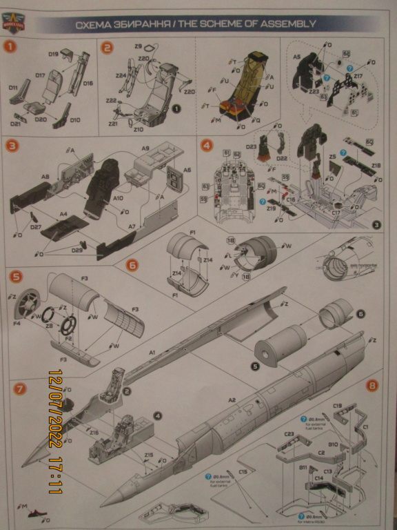 *1/72     Mirage IIIC  Modelsvit 1/72   Montage et fin Img_7823