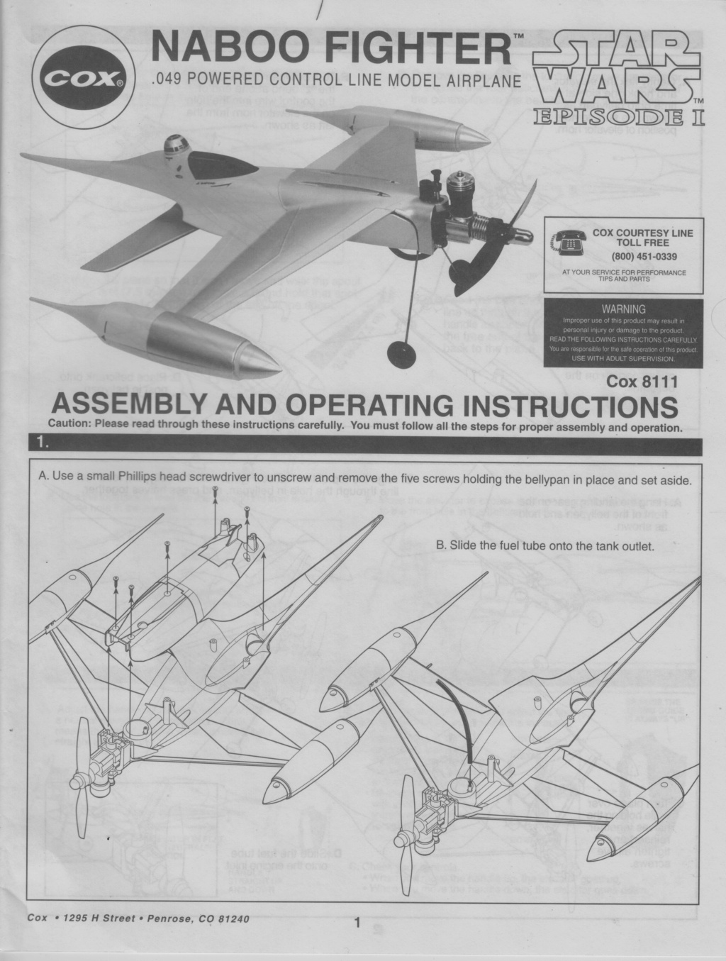 Naboo Fighter pictures and manual scans. Naboo_12