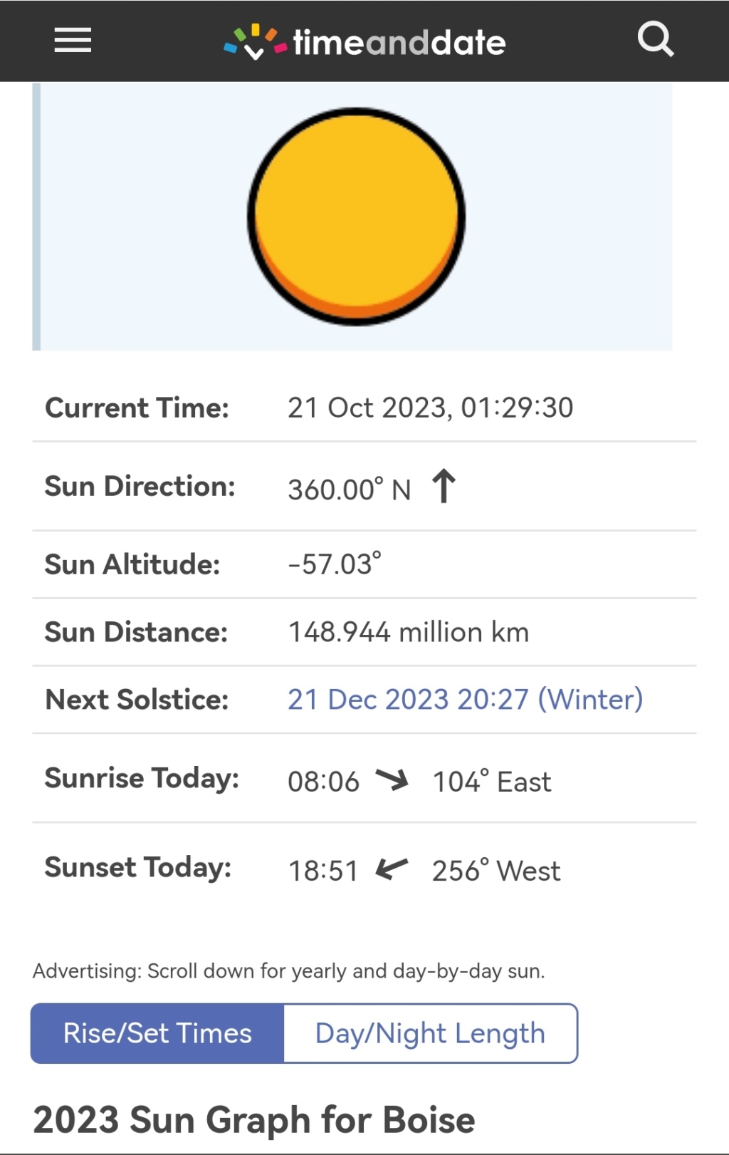 Time and Date (.com) Screen10