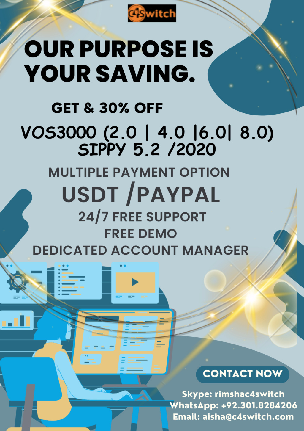  NOW USDT PAYMENT MODE AVAILABLE IN C4SWITCH & GET 30% off.. Usdt10