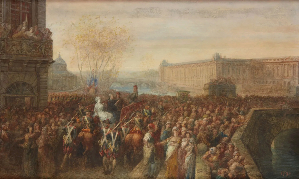 Un autre tableau de l'Exécution de la Reine Marie-Antoinette par Joseph Navlet ? Telech16