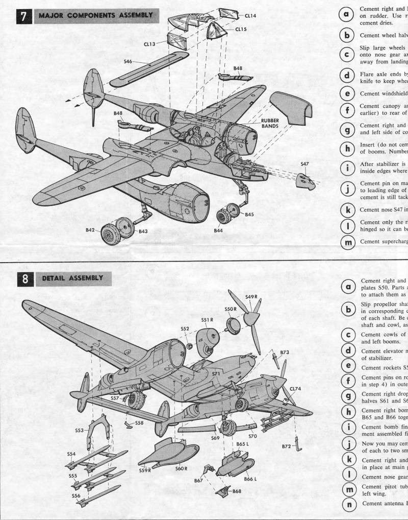 [MONOGRAM] LOCKHEED P-38J/L/M ou F-5B LIGHTNING 1/48ème Réf 6848 Lockhe27