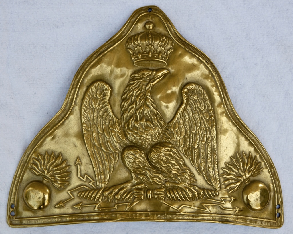 Plaque d'ourson de grenadier de la Garde Imperiale Premier Empire ( avis ) Fullsi96