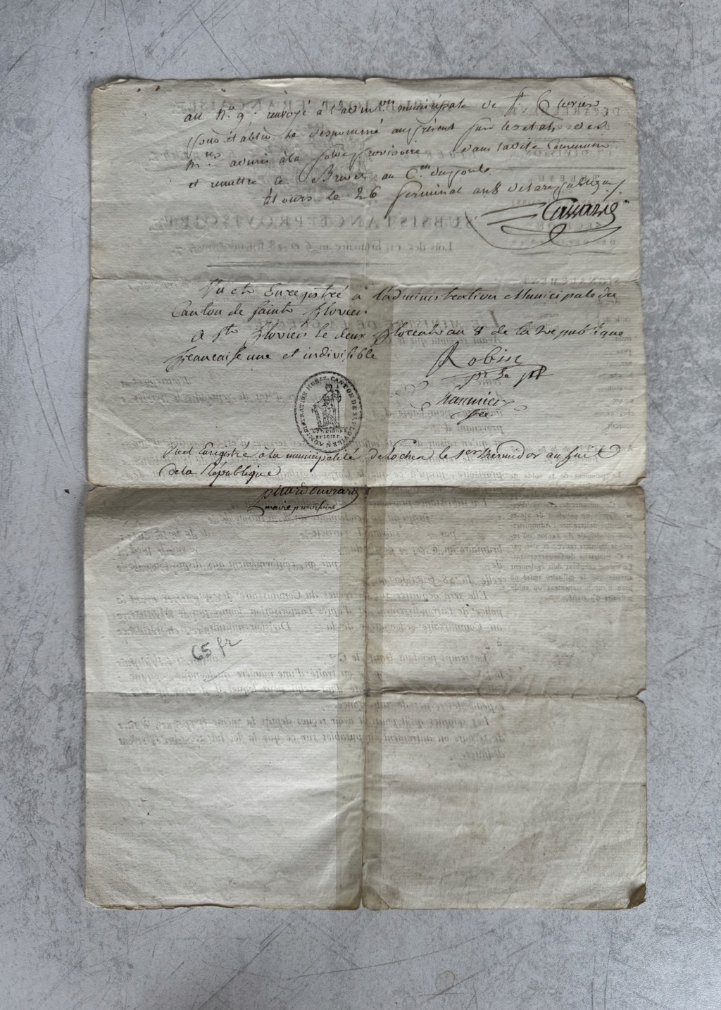 documents des premières années de la république françoise une indivisible Img_1413